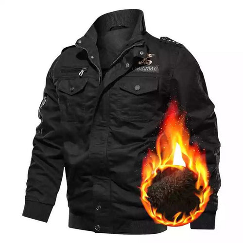Herren Winterjacke mit funktionalen Taschen und warmem Futter Heidi-Mode