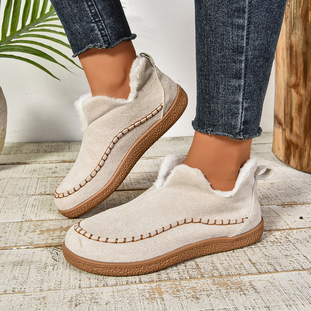 Damen Clog-Schuhe mit kuscheligem Innenfutter und rutschfester Sohle Heidi-Mode