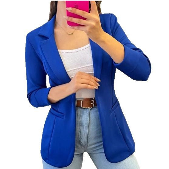 Damen Modischer Blazer mit lässigen Taschen Heidi-Mode