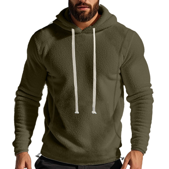 Herren Hochwertiger Fleece-Hoodie mit praktischer Kängurutasche und stylischem Design Heidi-Mode