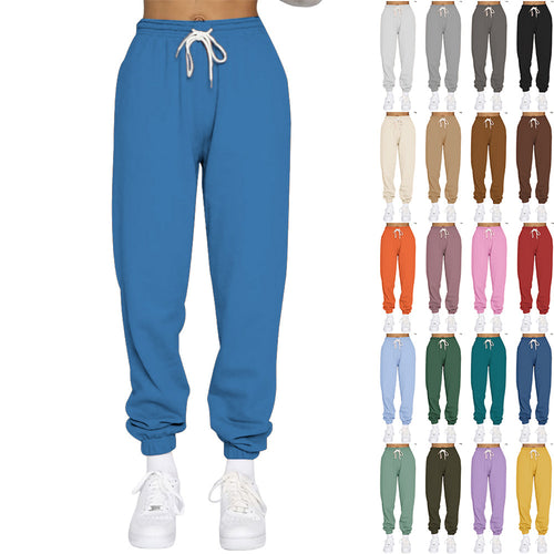 Damen Komfortable Jogginghose mit verstellbarem Bund und elastischen Bündchen Heidi-Mode