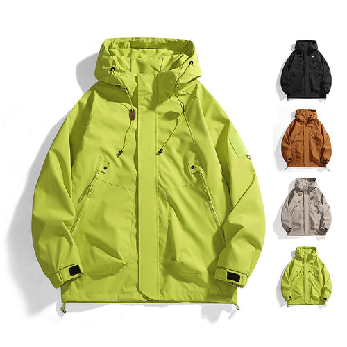 Damen Outdoor-Jacke mit verstellbarer Kapuze und atmungsaktiven Einsätzen Heidi-Mode