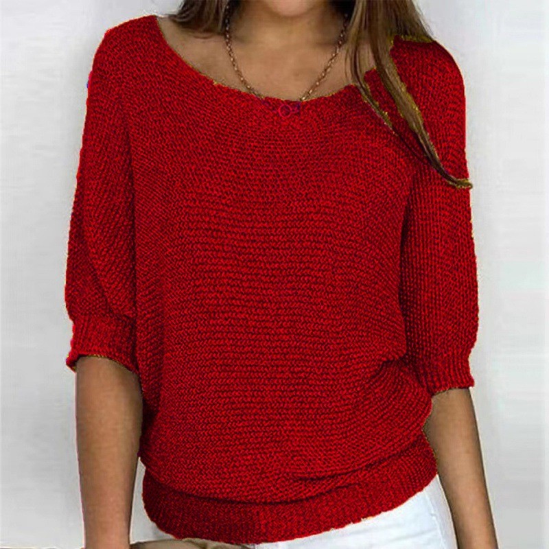 Damen lässiger Pullover Heidi-Mode