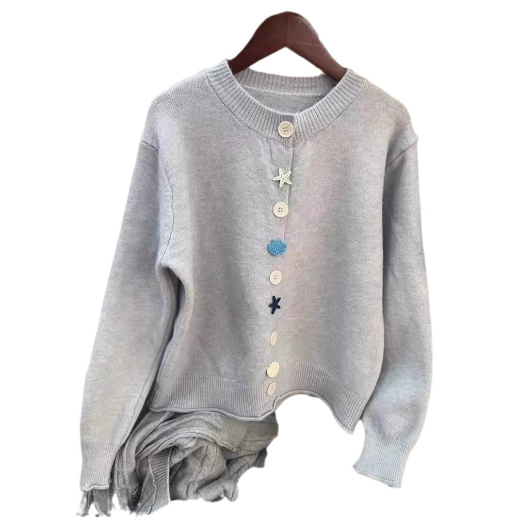 Damen verspielter Strickpullover Heidi-Mode