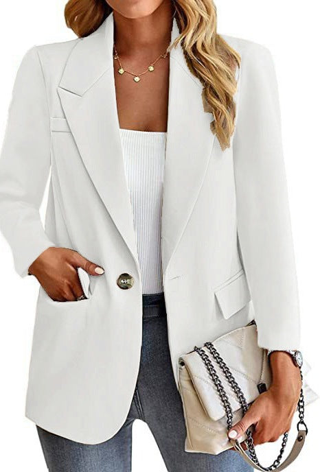 Damen Blazer mit modischen Taschen und elegantem Schnitt Heidi-Mode