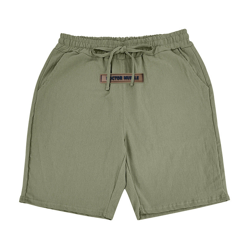 Herren lässige Strandshorts mit elastischem Bund und verstellbarem Kordelzug Heidi-Mode