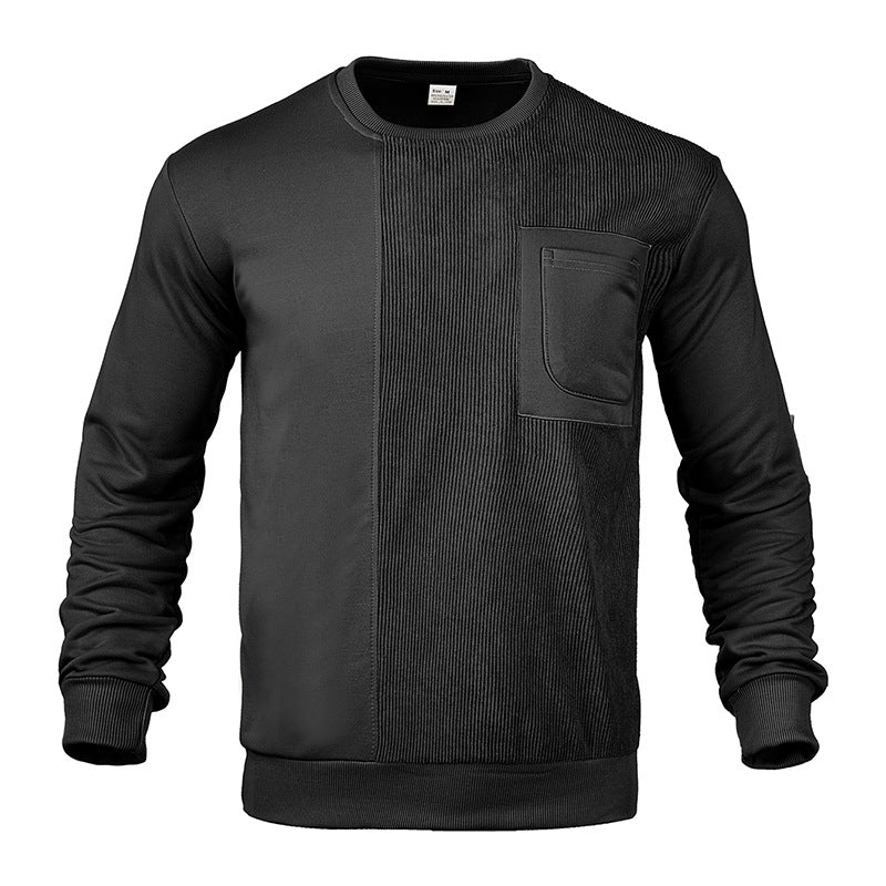 Herren Sweatshirt mit strukturierter Front Heidi-Mode