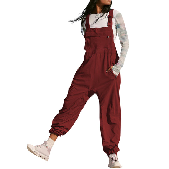 Damen Overalls mit verstellbaren Trägern und praktischen Taschen Heidi-Mode