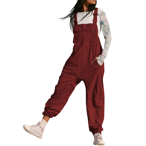 Damen Overalls mit verstellbaren Trägern und praktischen Taschen Heidi-Mode