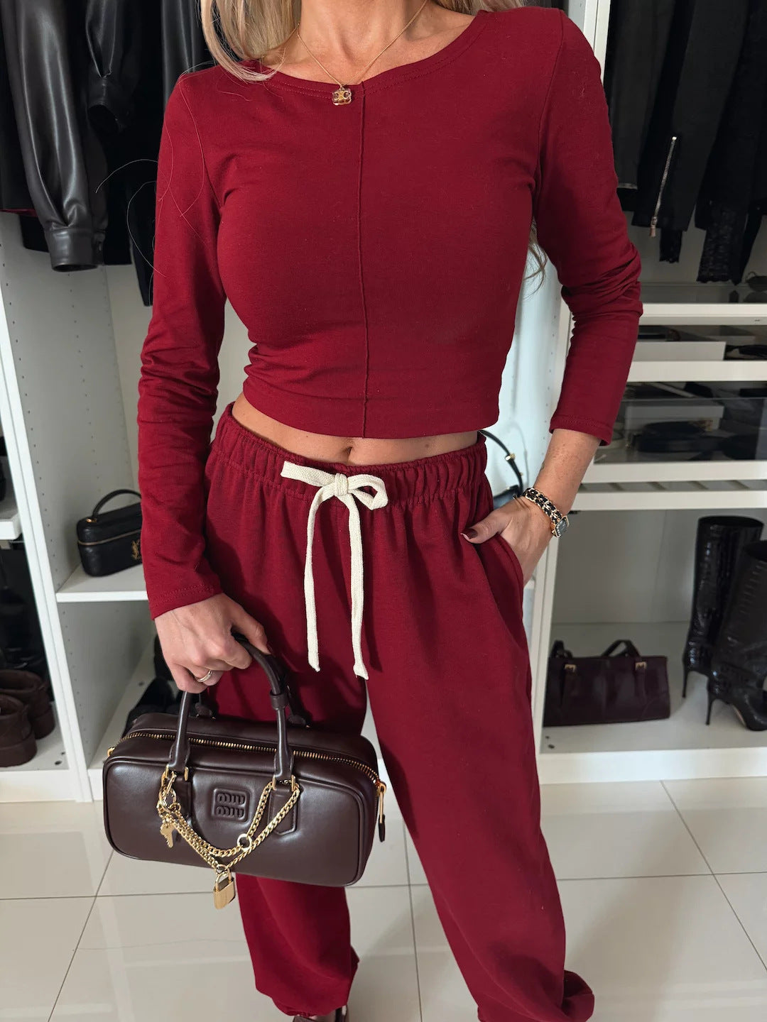 Damen Sportliches Zweiteiler Set Heidi-Mode