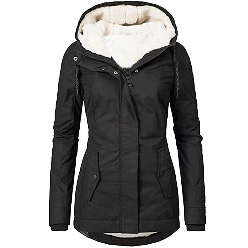 Damen warme Outdoor-Jacke mit kuscheligem Futter Heidi-Mode