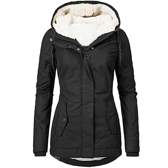 Damen warme Outdoor-Jacke mit kuscheligem Futter Heidi-Mode