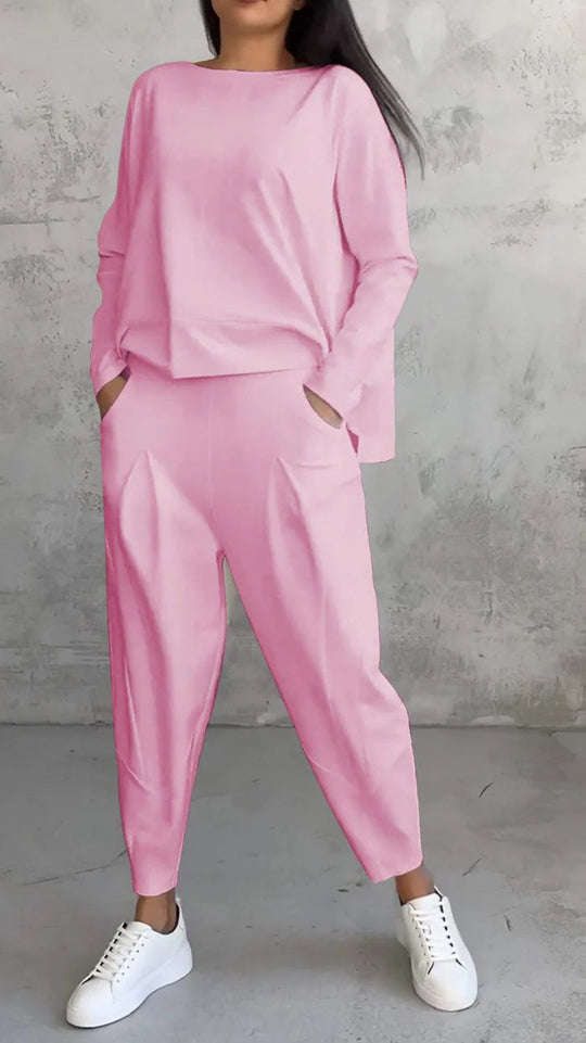 Damen Stilvolles und bequemes Lounge-Set mit weitem Schnitt Heidi-Mode