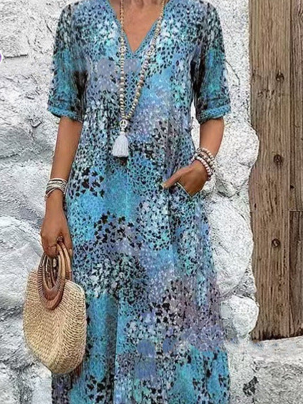 Femme Bohemian Chic Tunika Kleid Heidi-Mode