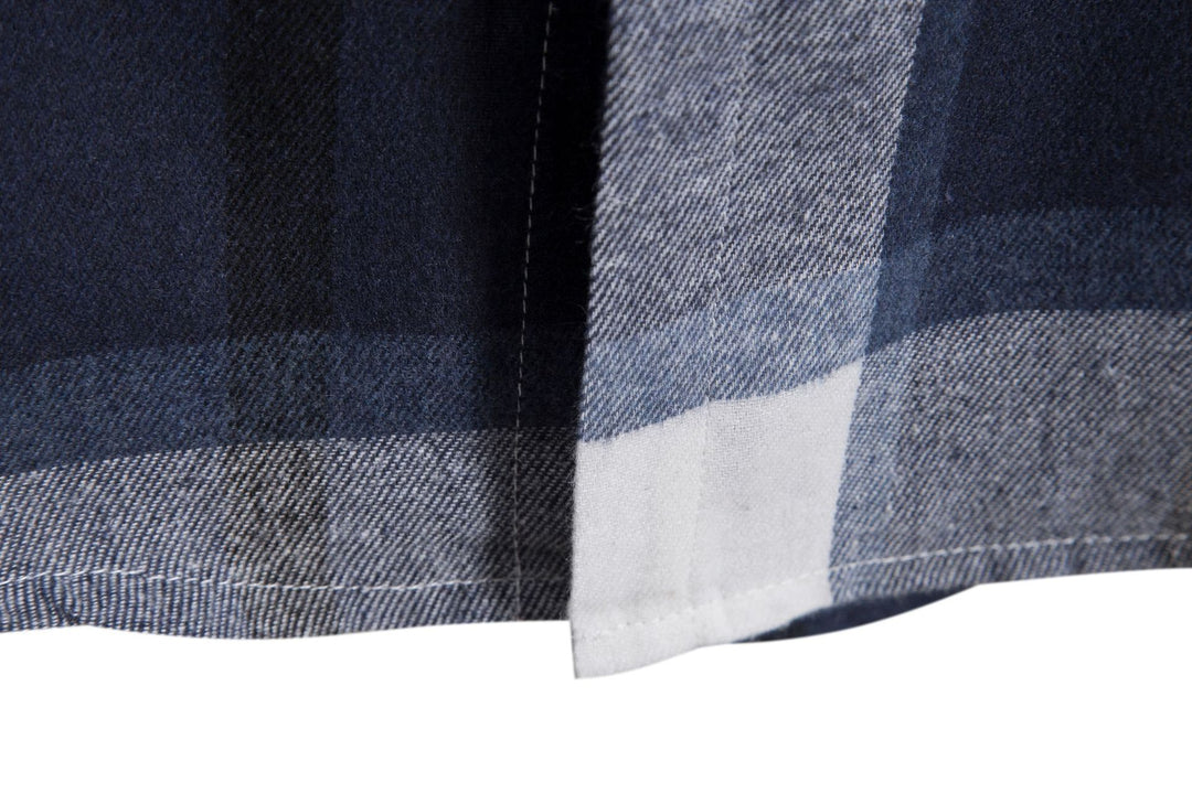 Herren Karo-Hemd mit Kapuze und praktischem Schnitt Heidi-Mode