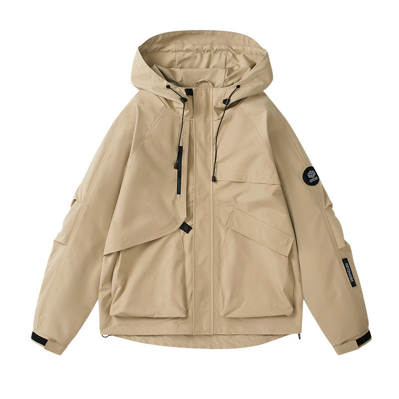 Damen technische Outdoor-Jacke mit atmungsaktiver Membran und verstellbarer Kapuze Heidi-Mode