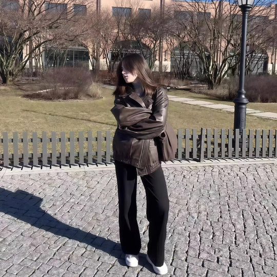 Damen jacke im Vintage-Stil mit lässigem Schnitt Heidi-Mode