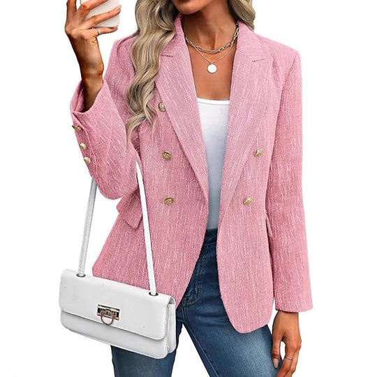 Damen modischer Blazer mit doppelter Knopfleiste Heidi-Mode