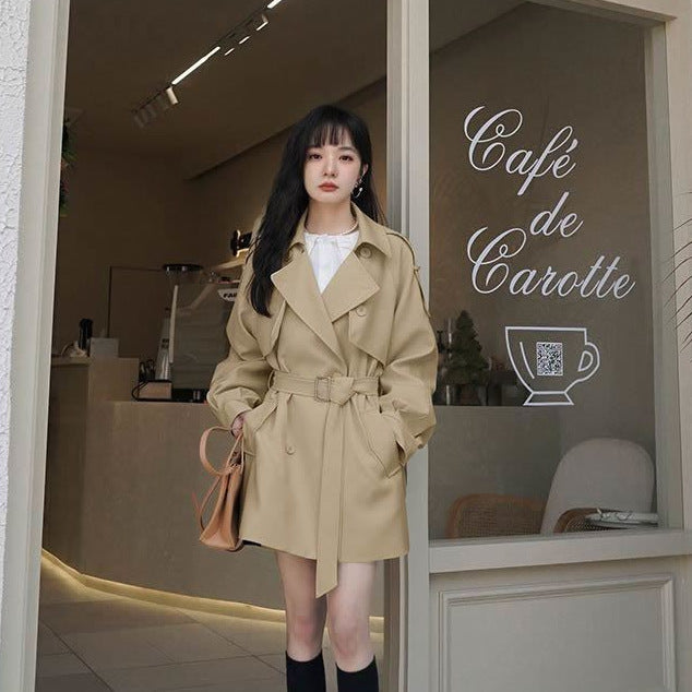 Damen Trenchcoat mit modischem Oversized-Schnitt und eleganten Details Heidi-Mode