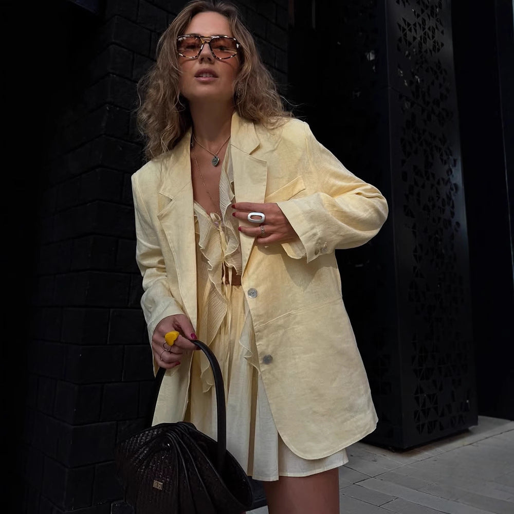 Damen Blazer mit lässigem Schnitt Heidi-Mode