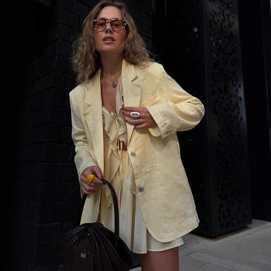 Damen Blazer mit lässigem Schnitt Heidi-Mode