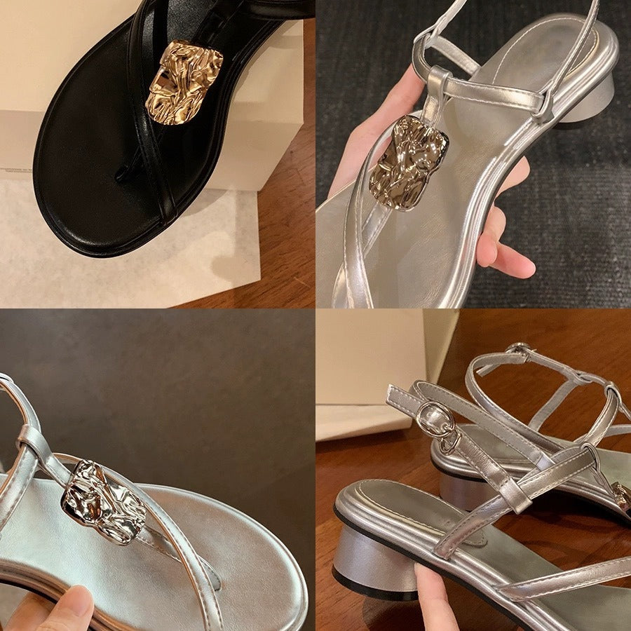 Damen Fino Sandalen mit exquisiten Schmuckdetails und bequemer Sohle Heidi-Mode