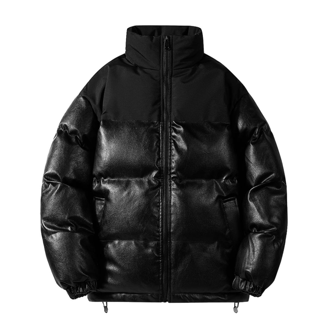 Damen isolierte Steppjacke mit hohem Kragen und elastischen Bündchen Heidi-Mode