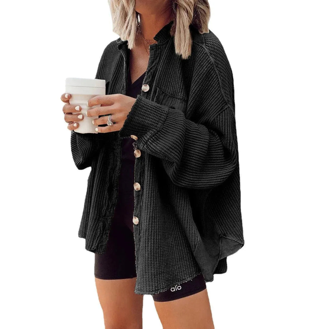 Heidi-Mode | Damen unregelmäßige Hemdjacke