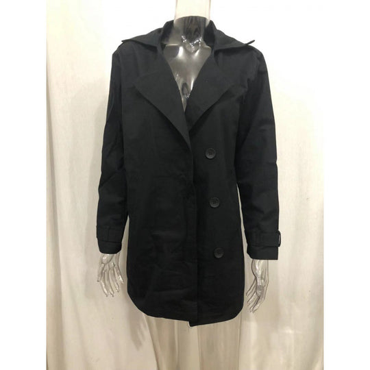 Herren modischer Trenchcoat mit doppelter Knopfleiste und praktischem Taschen Heidi-Mode