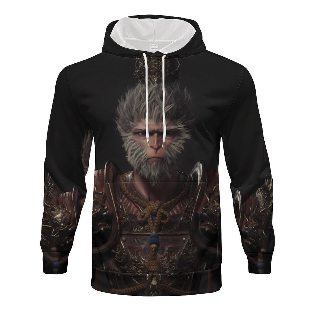 Herren Kapuzenpullover mit auffälligem Tiermotiv und praktischem Design Heidi-Mode