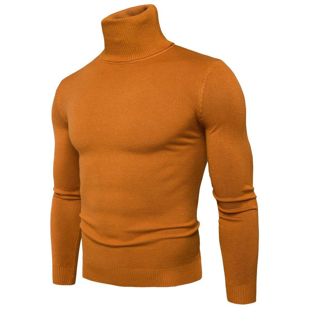 Herren Rollkragenpullover aus weichem Merinowolle Heidi-Mode