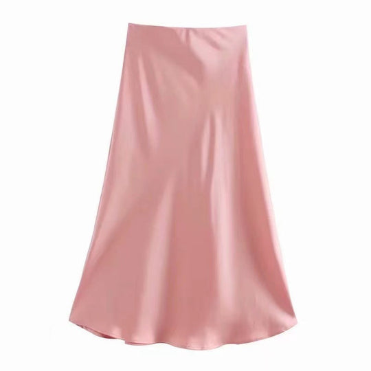Damen Maxi-Rock aus fließendem Stoff mit elegantem Fall Heidi-Mode