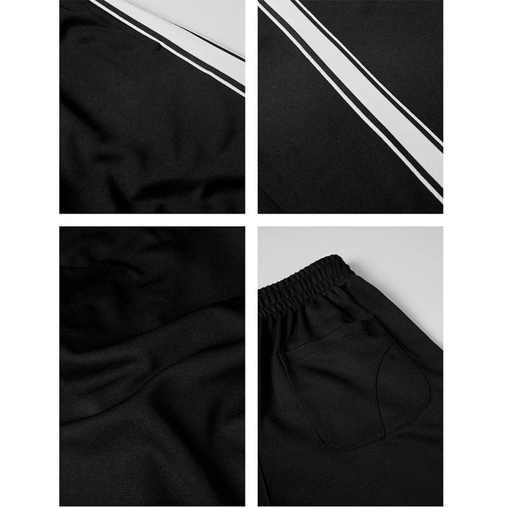 Herren sportliche Trainingshose mit seitlichen Streifen Heidi-Mode