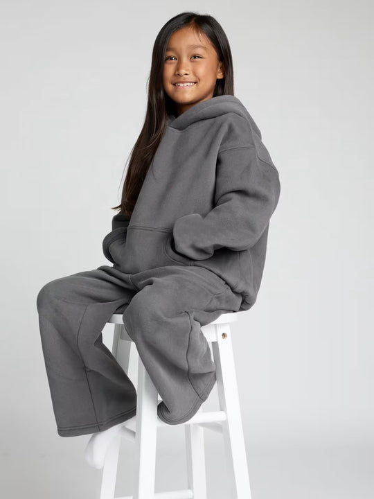 Damen lässiger Fleece-Jumpsuit mit geräumiger Kapuze und praktischen Taschen Heidi-Mode