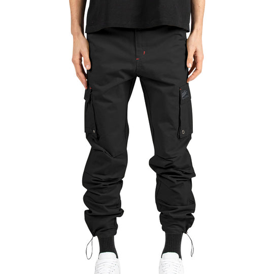 Herren Cargo-Hose mit multifunktionalen Taschen und verstellbarem Kordelzug Heidi-Mode