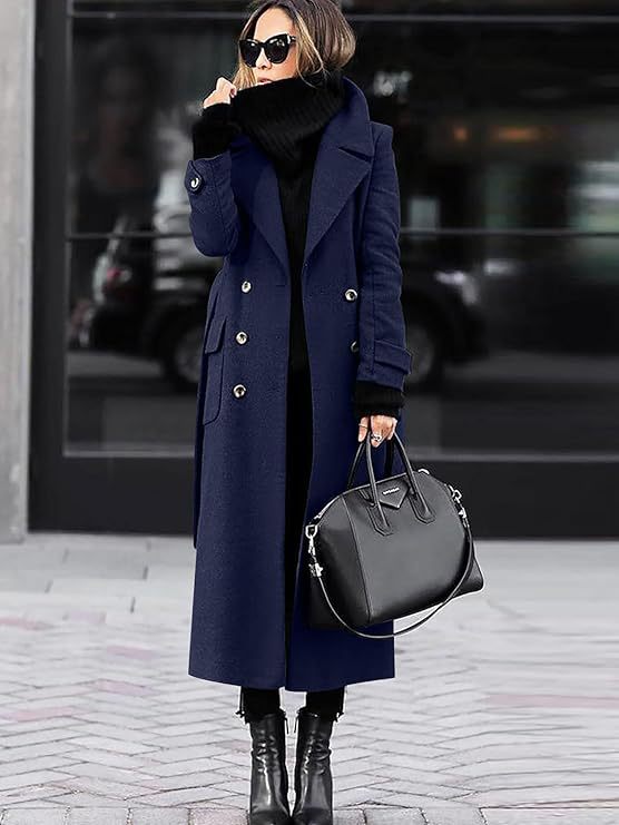 Damen eleganter Wollmantel Heidi-Mode