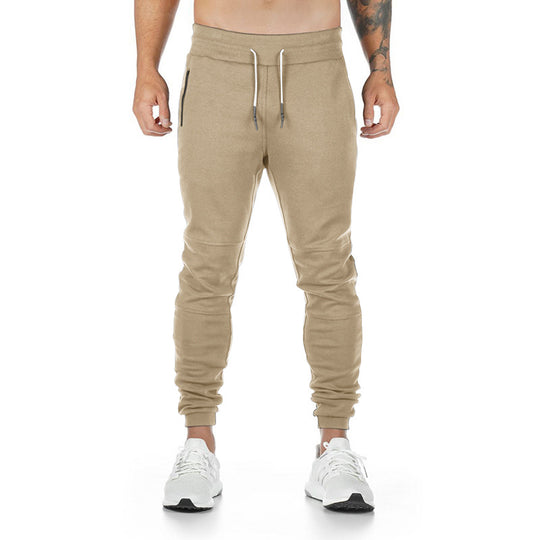 Herren Sportliche Jogginghose mit praktischen Reißverschlusstaschen und elastischem Bund Heidi-Mode