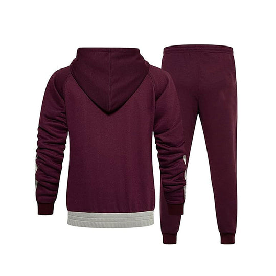 Herren Sportlicher Trainingsanzug mit hohem Kragen und praktischen Taschen Heidi-Mode