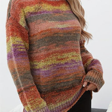 Damen kuscheliger Pullover mit modischem Farbverlauf Heidi-Mode