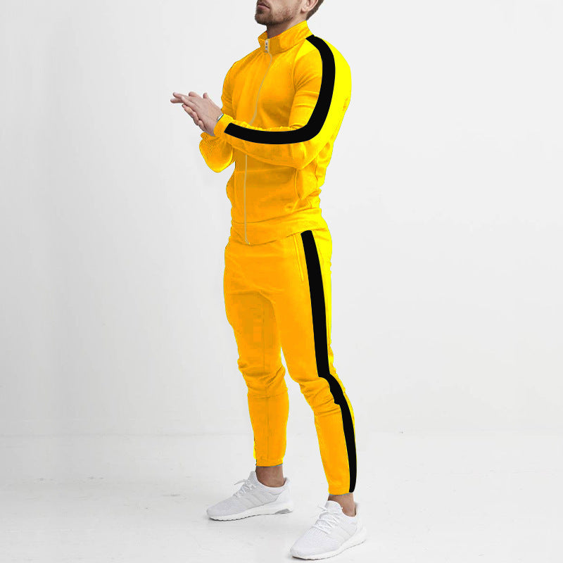 Herren Sportanzug mit praktischen Reißverschlusstaschen und atmungsaktivem Material Heidi-Mode