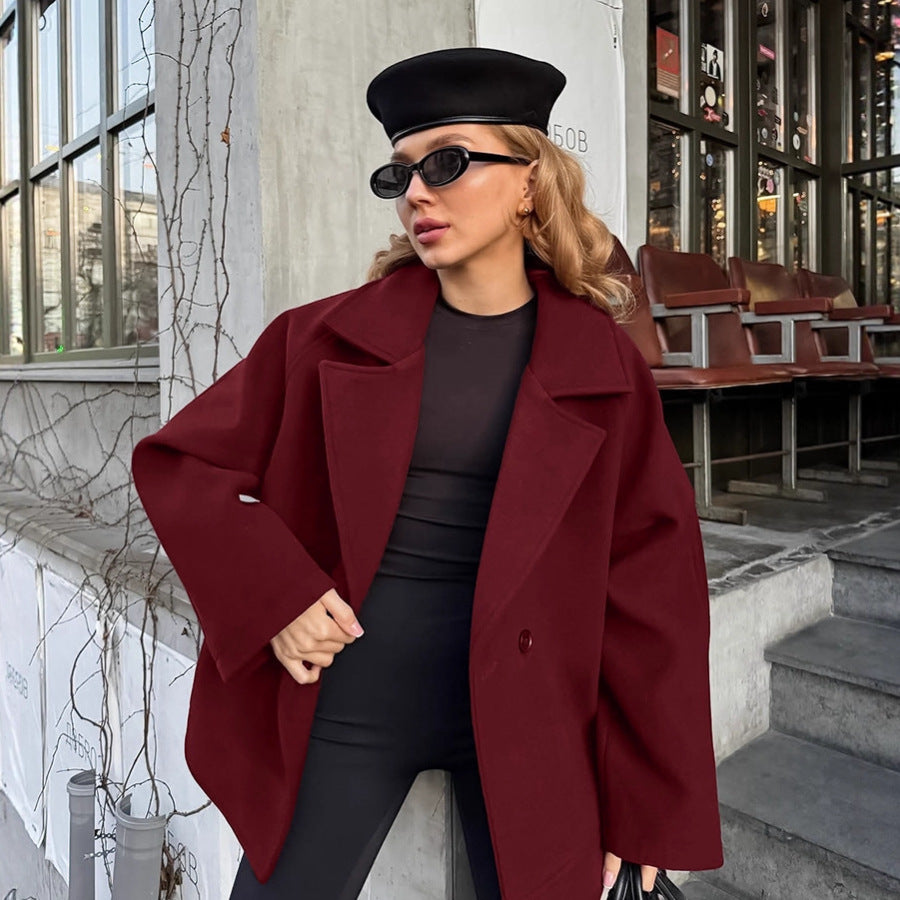 Damen Elegante Wickeljacke mit Gürtel und lässigem Schnitt Heidi-Mode
