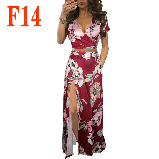 Heidi-Mode | Digitaler Druck Floral Zwei-Teile-Set