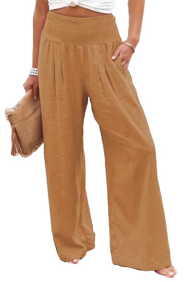 Damen weiter Sommerhose mit elastischem Bund Heidi-Mode