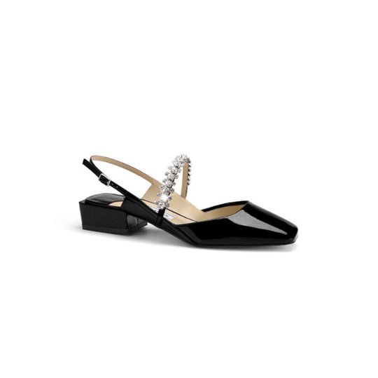 Damen Sling-Pumps mit funkelndem Kristallschmuck und elegantem Design Heidi-Mode