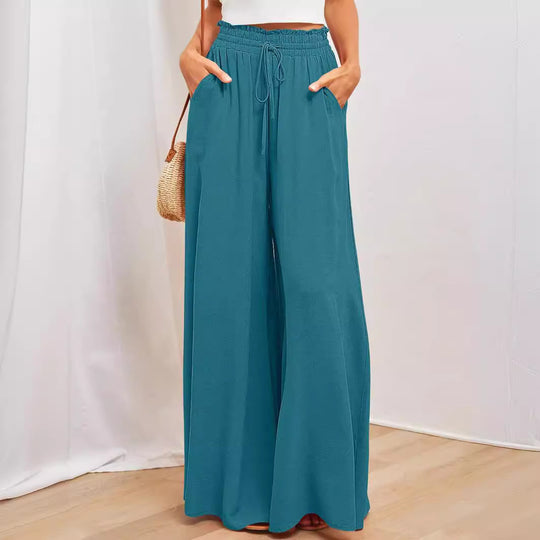 Damen Maxi-Rock mit elastischem Bund und Taschen Heidi-Mode