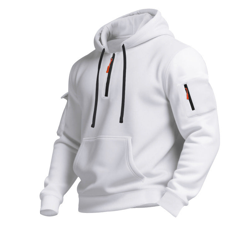 Herren Kapuzensweater mit Reißverschluss und praktischen Seitentaschen Heidi-Mode