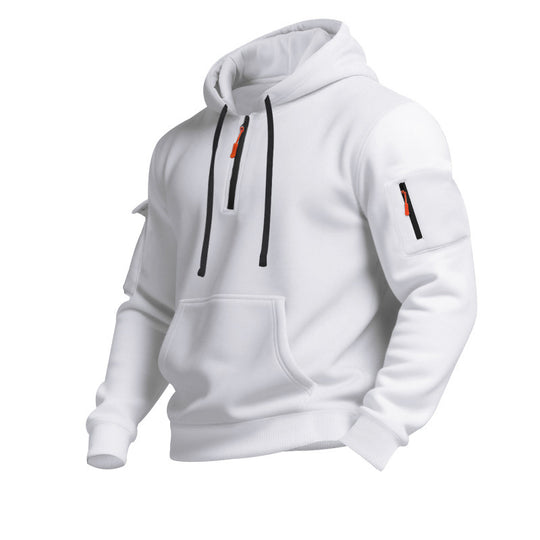 Herren Kapuzensweater mit Reißverschluss und praktischen Seitentaschen Heidi-Mode