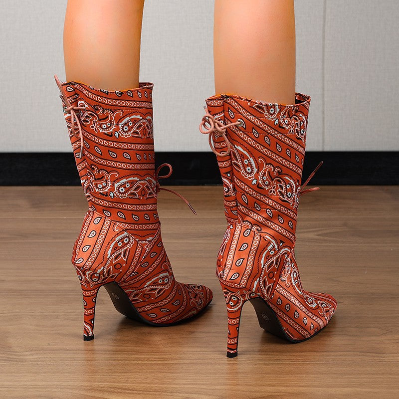 Damen High Heels Stiefel Heidi-Mode