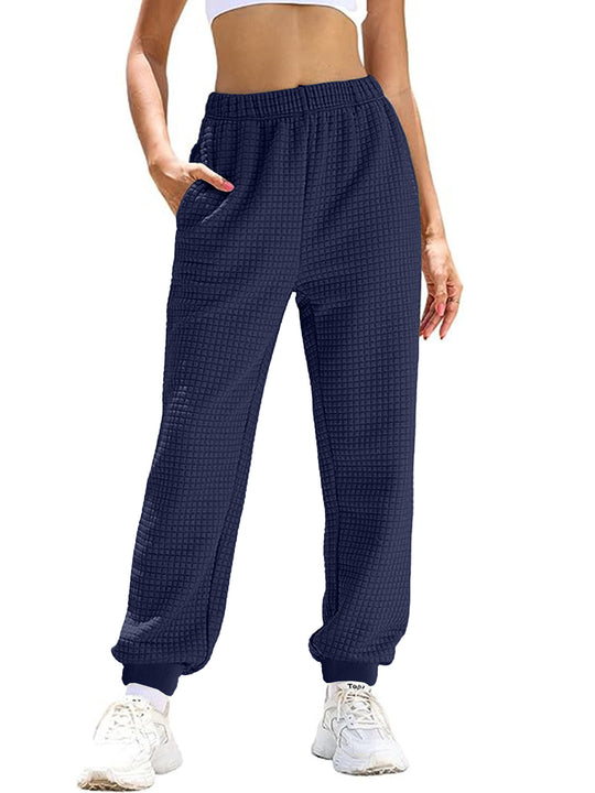Damen Freizeit-Hose mit elastischem Bund und praktischen Taschen Heidi-Mode