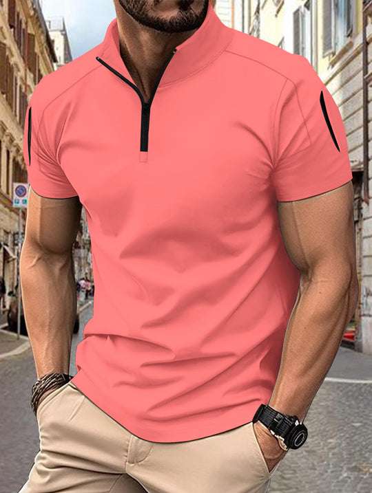 Herren Kurze Ärmel Poloshirt Heidi-Mode